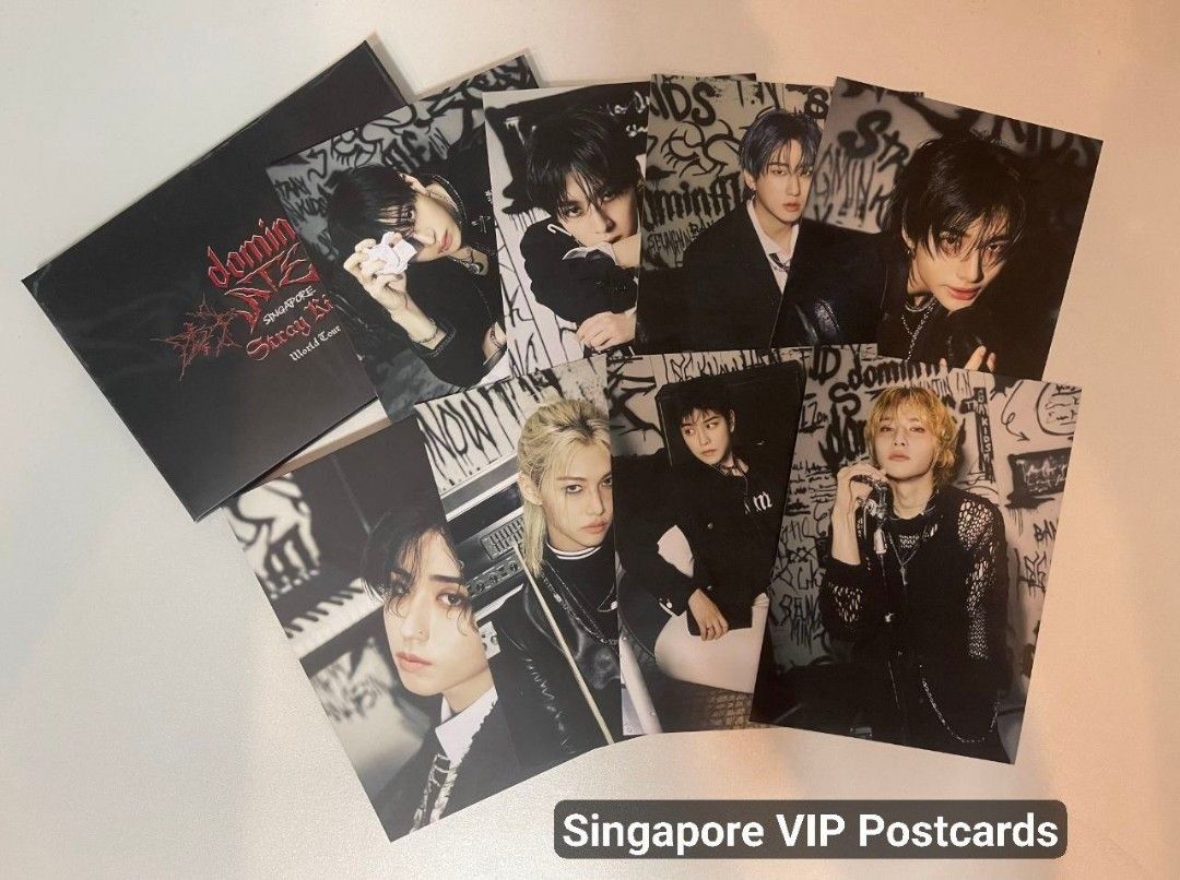 STRAY KIDS DOMINATE SINGAPORE & AUSTRALIA VIP POSTCARDS, Hobbies & Toys,  Memorabilia & Collectibles, K-Wave on Carousell