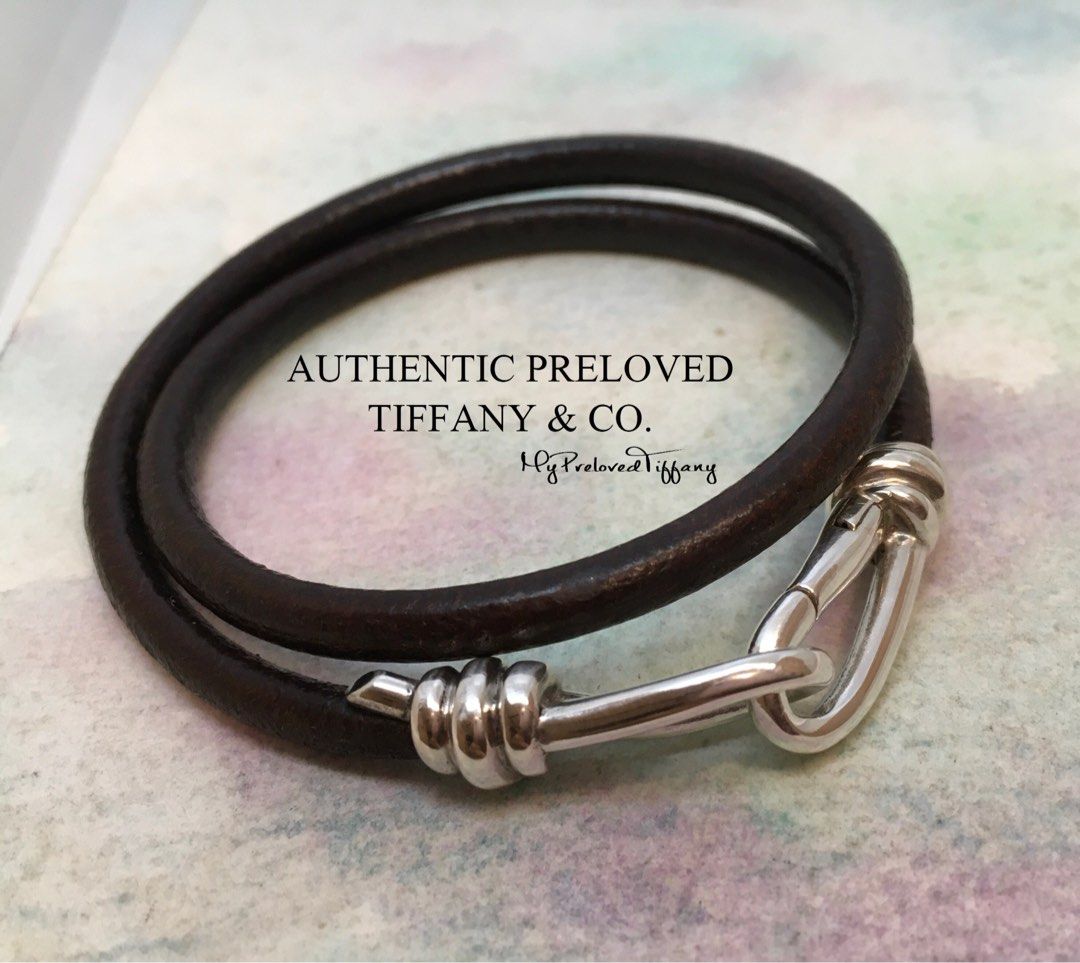 Authentic Tiffany Paloma Picasso Knot Double Wrap Brown