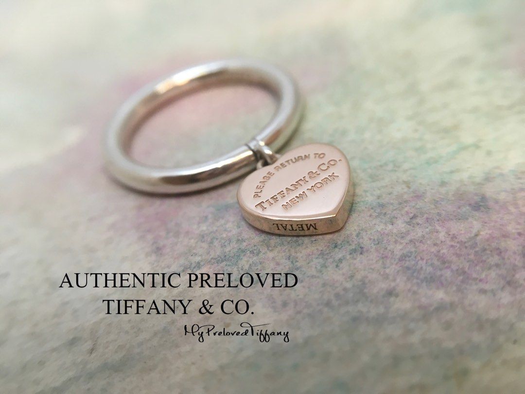 Heart Charm Ring Return To Tiffany Heart Tag Ring Tiffany Return