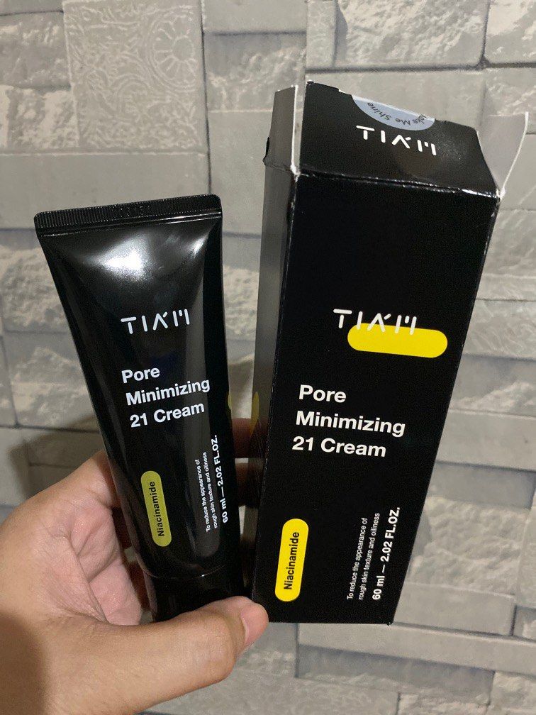 Tiam Pore Minimizing 21 Cream (Category: Face Care) located in Taguig. Submitted by grayanna (Listing ID 1331827787, Image 1). Description: Authentic TiaM Pore Minimizing 21 Cream bought it last month, used it 2x, not using it anymore bcoz i'm under acne meds Expiry: 2027/0324.