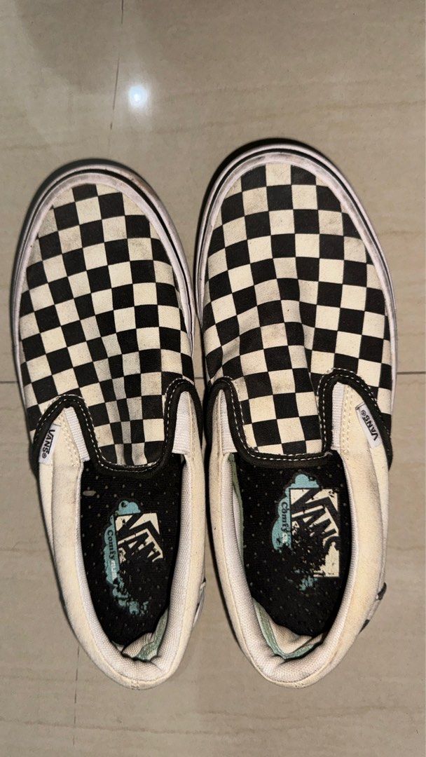 Vans Slip On Comfycush Checkerboard Black White