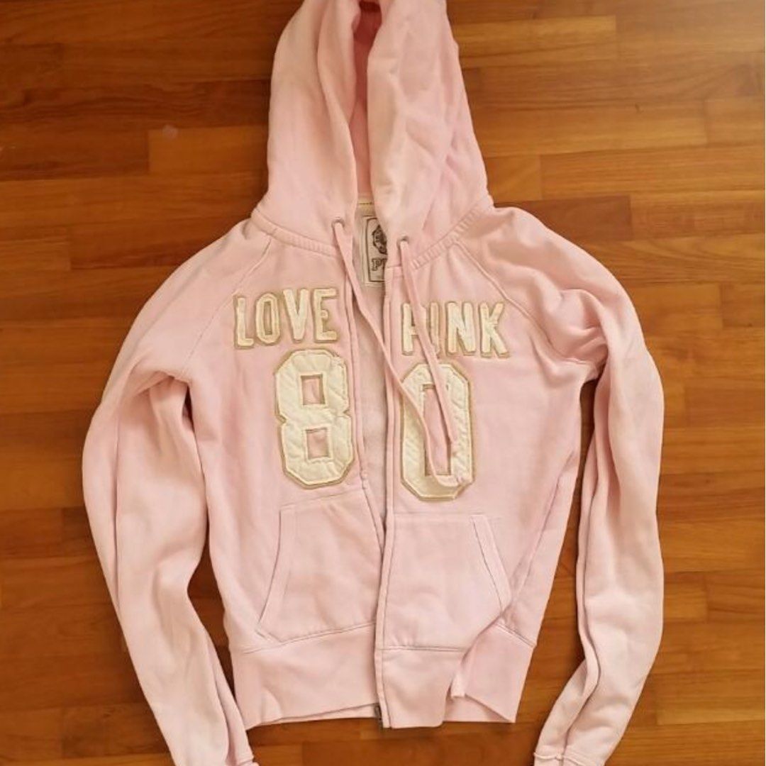 VS Victoria Secrets pink varsity jacket S Women s Fashion Coats Jackets and Outerwear on Carousell