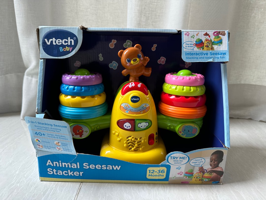 Vtech baby Animal Seesaw stacker, Hobbies & Toys, Toys & Games on Carousell