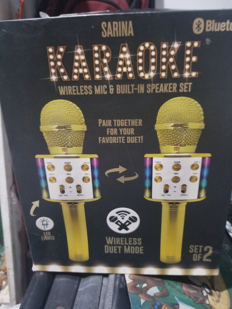 Wireless bluetooth karaoke (Category: Microphones) located in Paranaque City. Submitted by showboat (Listing ID 1331821146, Image 1). Description: imported brand new. check my other items for more discounts and bundle orders.