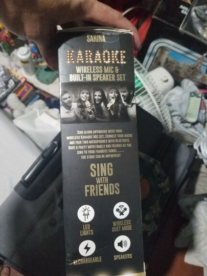Wireless bluetooth karaoke (Category: Microphones) located in Paranaque City. Submitted by showboat (Listing ID 1331821146, Image 3). Description: imported brand new. check my other items for more discounts and bundle orders.