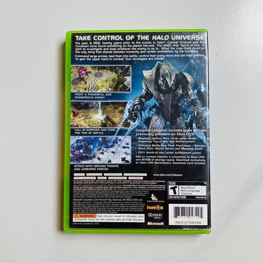 XBOX 360 I Halo Wars Platinum Hits (Category: Xbox) located in Caloocan City. Submitted by dadareal (Listing ID 1331758577, Image 2). Description: .
