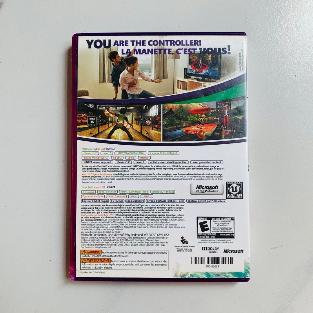 XBOX 360 I Kinect Adventures (Category: Xbox) located in Caloocan City. Submitted by dadareal (Listing ID 1331759173, Image 2). Description: .