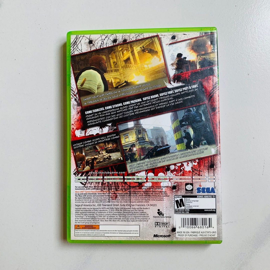 XBOX 360 I The Club (Category: Xbox) located in Caloocan City. Submitted by dadareal (Listing ID 1331756787, Image 2). Description: .