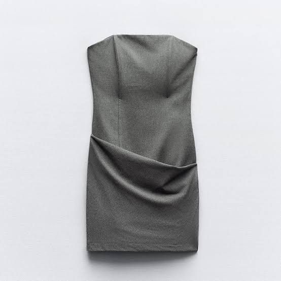 Zara strapless dress, Women's Fashion, Dresses & Sets, Dresses on Carousell
