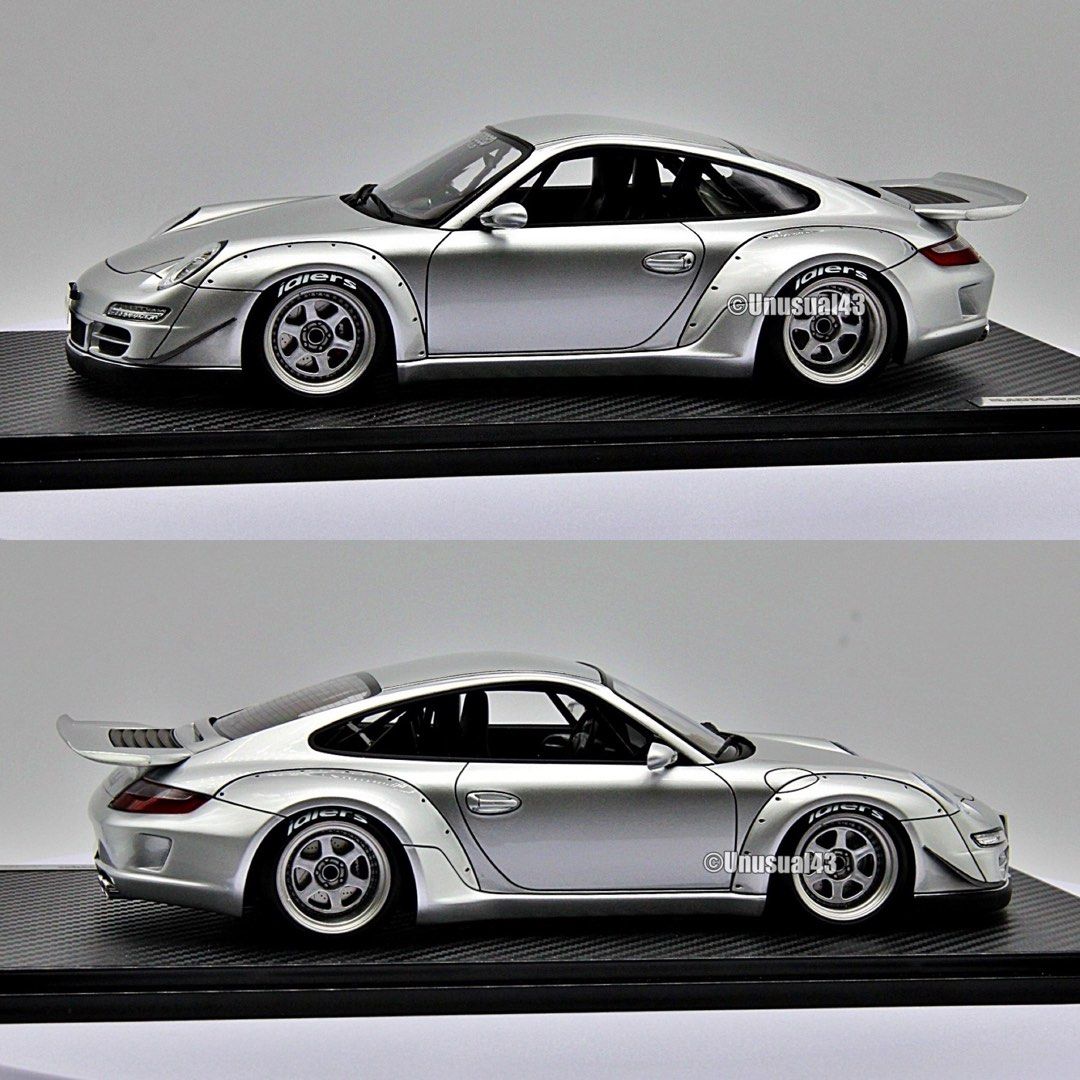 1/18 Ignition Model RWB 997 Silver Abu Dhabi Porsche