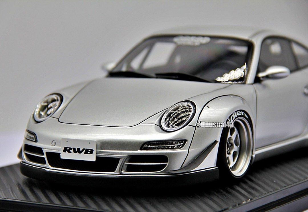 1/18 Ignition Model RWB 997 Silver Abu Dhabi Porsche, Hobbies