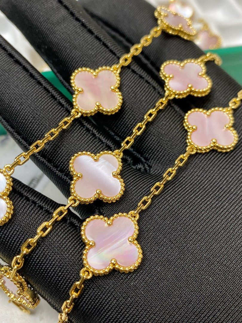 Alhambra Watch Vca Pink Mother Of Pearl Mother Of Pearl Van Cleef