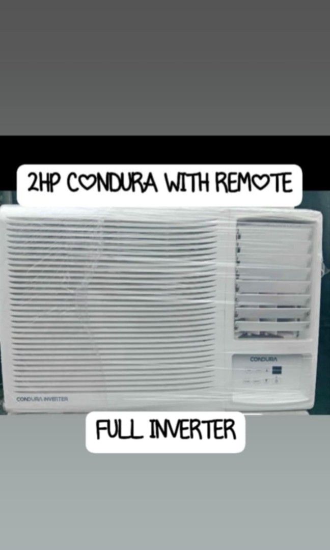 2NDHAND AIRCON 2HP CONDURA WITH REMOTE FULL INVERTER, TV & Home