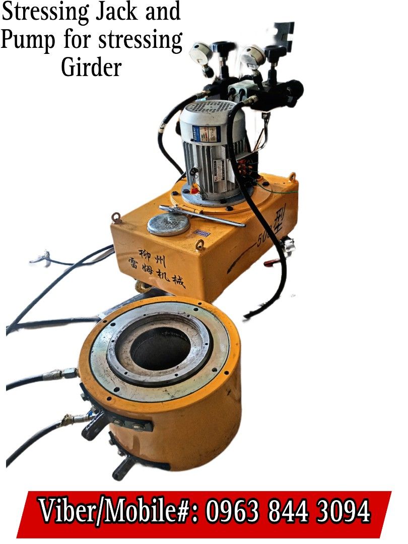 500MT HYDRAULIC PUMP/STRESSING PUMP 220V PRESTRESSING PUMP (Category: Construction Tools & Equipment) located in Quezon City. Submitted by Kaithy20 (Listing ID 1331929463, Image 3). Description: 💯250MT Stressing Jack 3Phase, 380V Ideal For 12.7mm Tool Anchorage Cir. & Tri. Type & Accessories Prestressed Machine Post Tensioning Materials Bridge Girder Accessories ☑️ 380V, 3Phase Grouting Machine or Grouting Pump NOTE: Ready to Use! With an Access