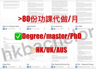 🔥功課代做🔥港大博士 Collection item 2