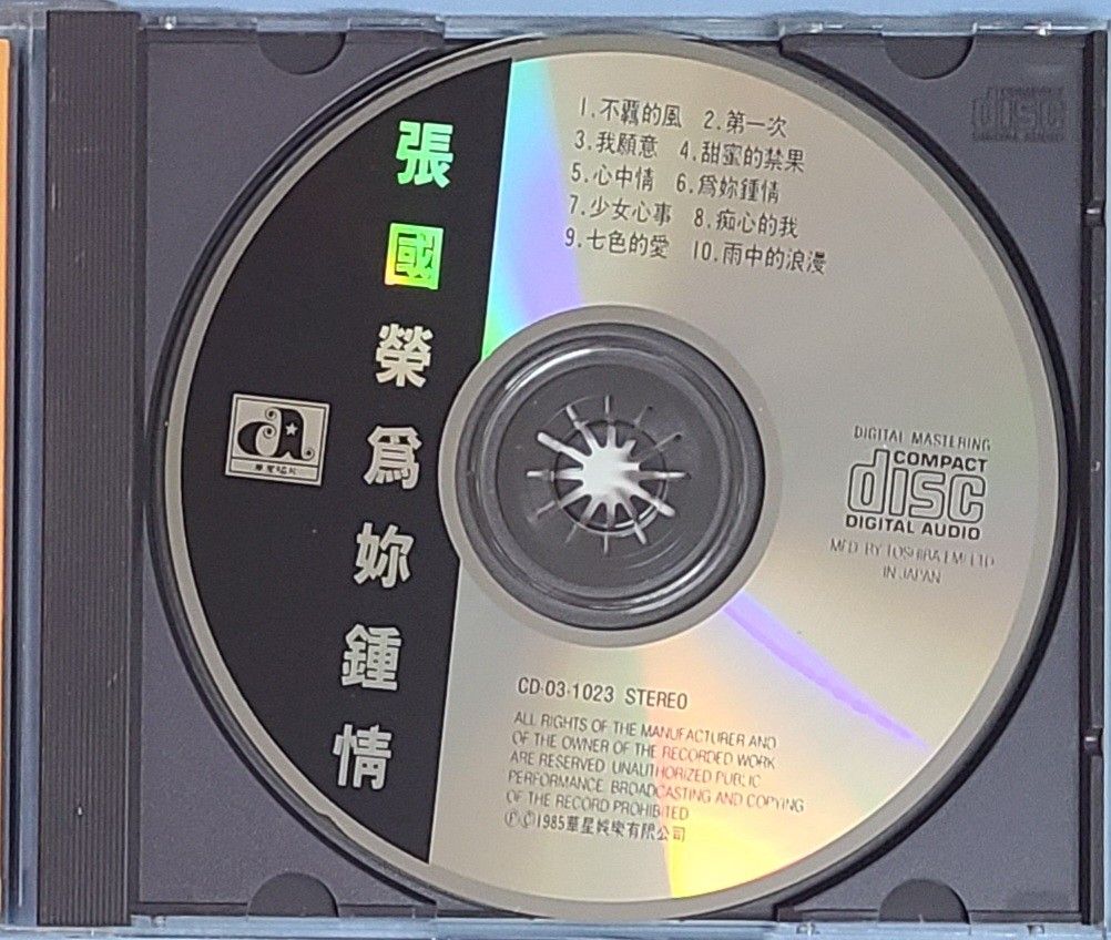 張國榮 為妳鍾情 CD 張國榮– 為妳鍾情– Cassette (Album, Stereo), 1985 [r15456609] | Discogs