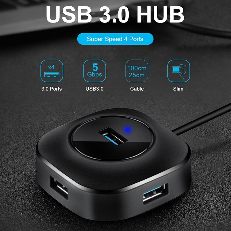 智能 USB3.0 5Gbps 4 端口 USB 高速集線器 rttckp Smart USB3.0 5Gbps 4 Ports High ...