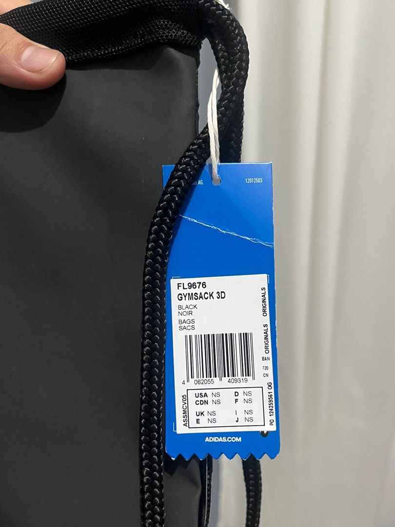 Adidas Drawstring Bag (Category: Backpacks) located in Manila. Submitted by darthcauldrone66 (Listing ID 1332035891, Image 3). Description: Adidas Drawstring Bag/ Gymsack Brand new Location: Taal, Batangas LBC for shipping Gcash for payment .