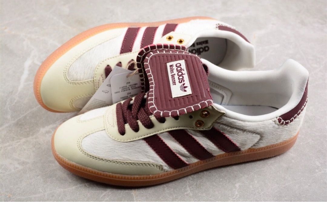 adidas gazelle silver green womens adidas Originals x Wales Bonner MN Samba Suede