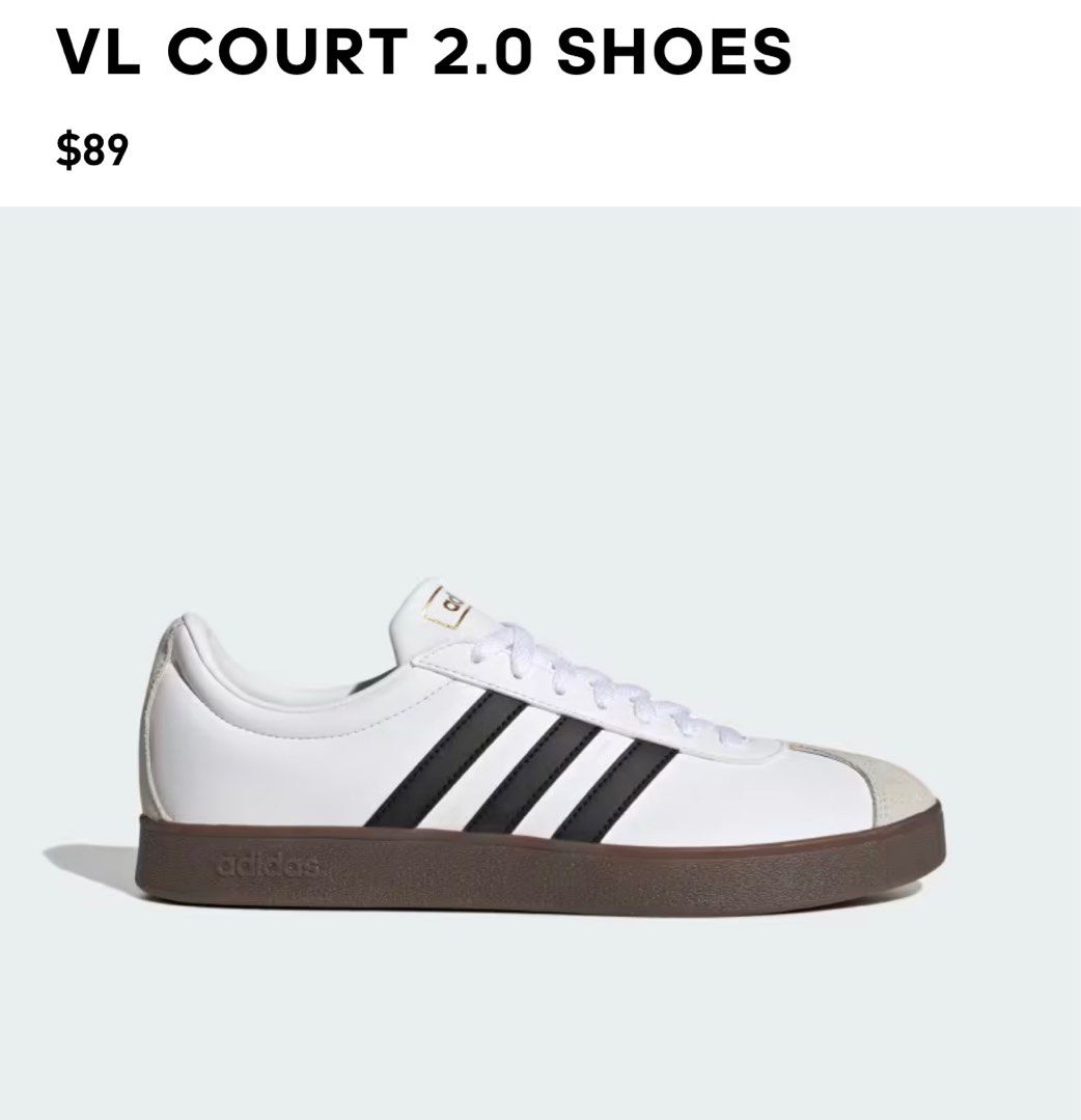 Adidas VL Court Classic Men s Fashion Footwear Sneakers on Carousell