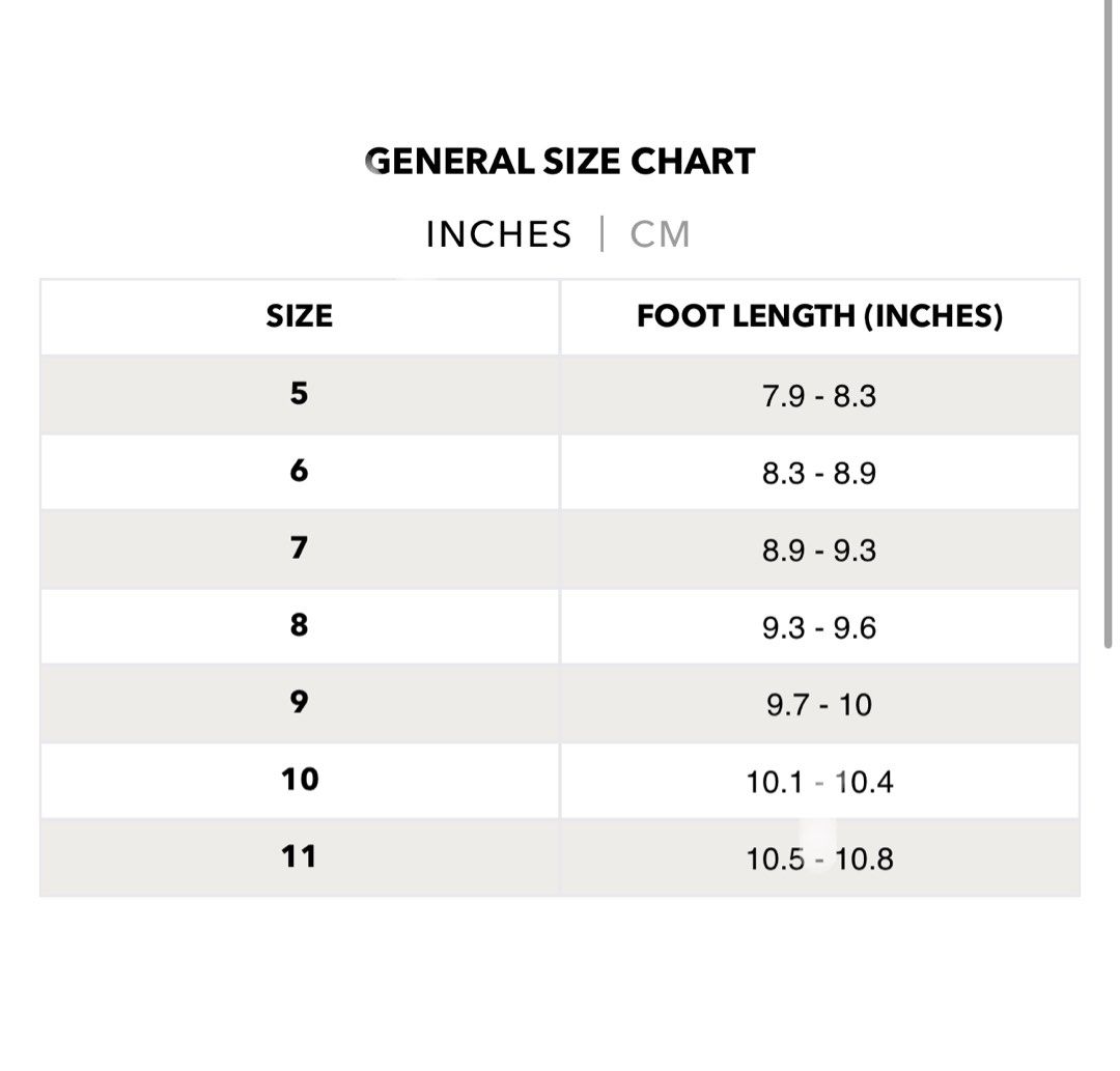 Tribu sandals size chart best sale