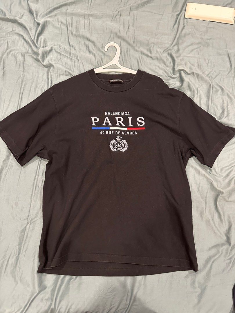 Balenciaga Paris 40 RUE DE SEVRES Tee Men s Fashion Tops Sets Tshirts Polo Shirts on Carousell