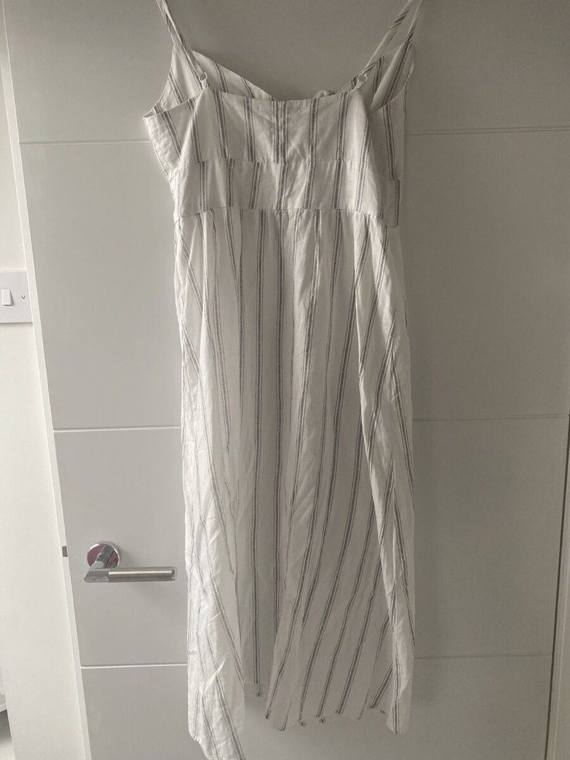 bershka striped midi dress Bandeau midi dress - Women
