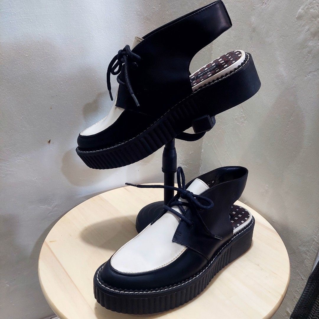Black Cream Clarks V A Slingback Loafers