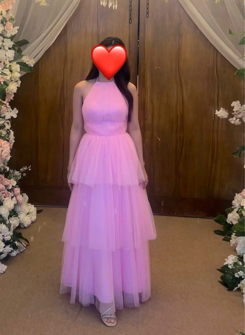 Bridesmaid Layered Pink Dress (Category: Dresses) located in Quezon City. Submitted by sp_tejada (Listing ID 1331944762, Image 2). Description: Used once Good as New Layered dress ideal for garden wedding as bridesmaid/maid of honor. Size: Extra Small Waist size: 24 inches For reference: Im 5’2” Color : Baby Pink.
