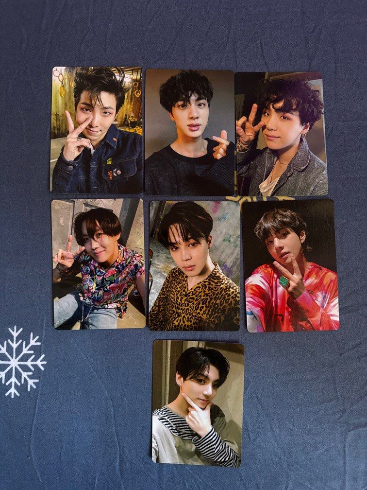 BTS Photocards (Category: K-Wave Merchandise) located in Singapore. Submitted by ubershopping (Listing ID 1332016269, Image 3). Description: Selling 3 Sets of Photocards as I don’t use them at all Selling: 1 pc for $10 Selling each set for $60 Selling all for $130 Chat to negotiate! .