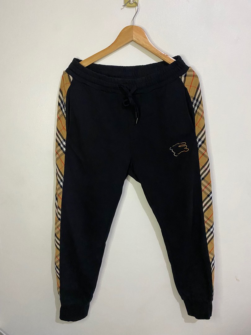 Burberry Pantaloni jogger con finiture Check 8112686