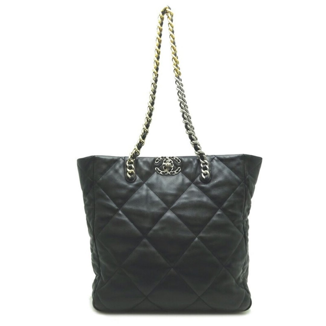 Chanel 19 Shopping Bag Black Lambskin Gold Silver Hardware Luxury Bags Wallets on Carousell