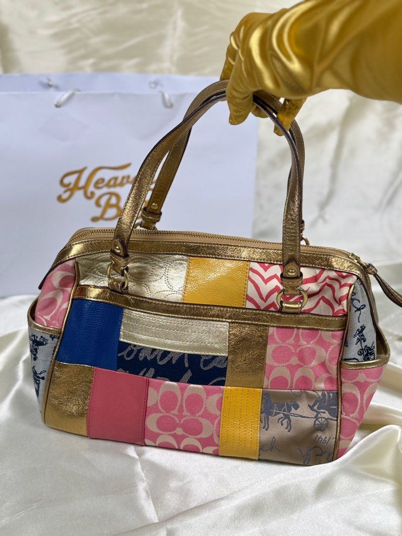 バッグ 1899 Ccach Patchwork Signature Shoulder 1899 Ccach Patchwork Signature Shoulder