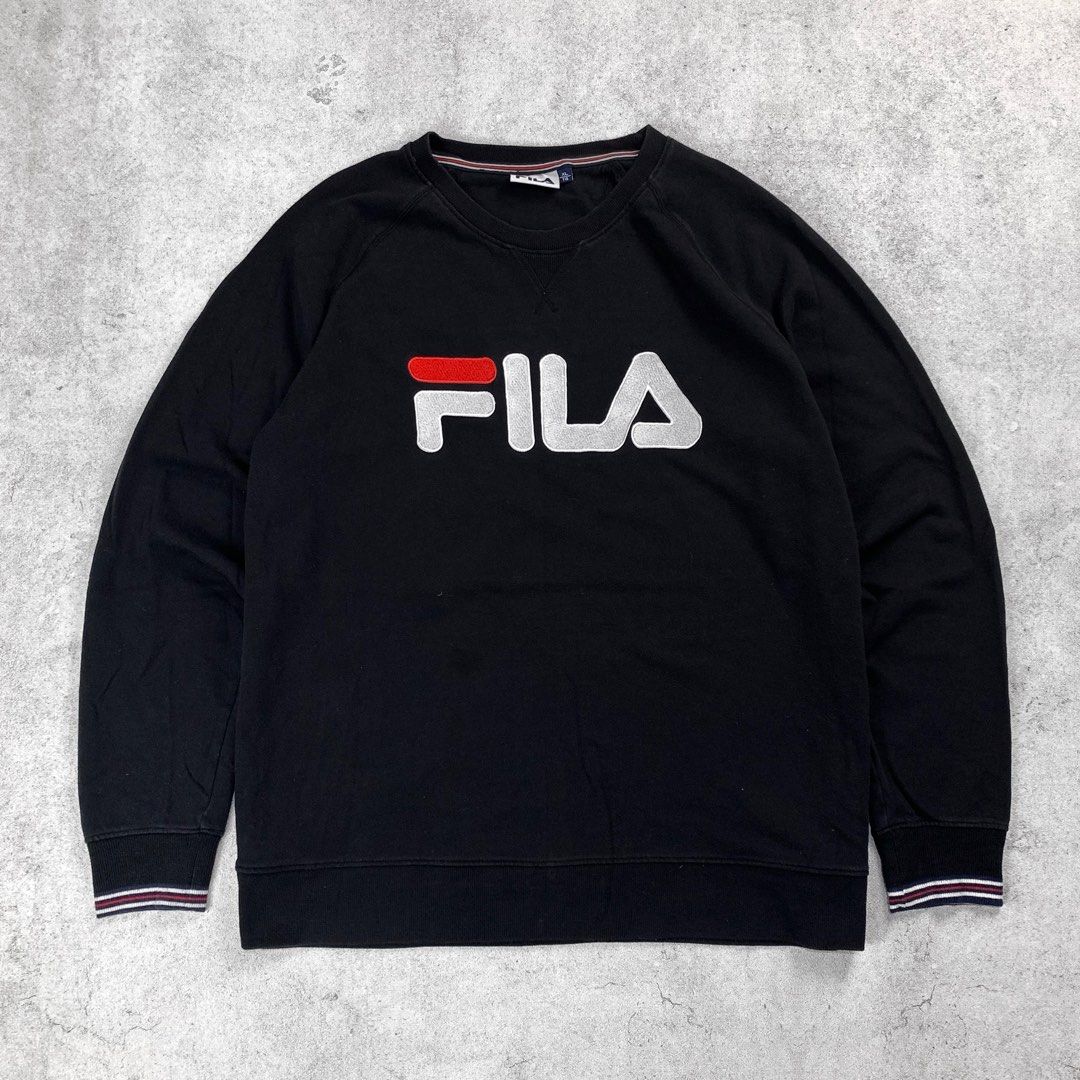 Fila Men Fila Clothing Fila Panel Logo Crew Sweatshirt CREWNECK