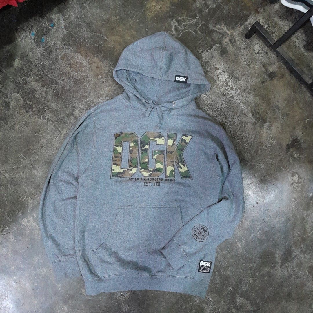 DGK CAMO LOGO HOODIE GREY