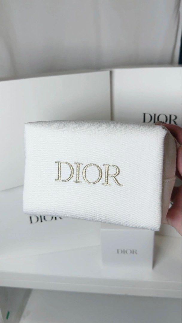 Dior Beauty DIOR Make Up Pouch GWP White Gold