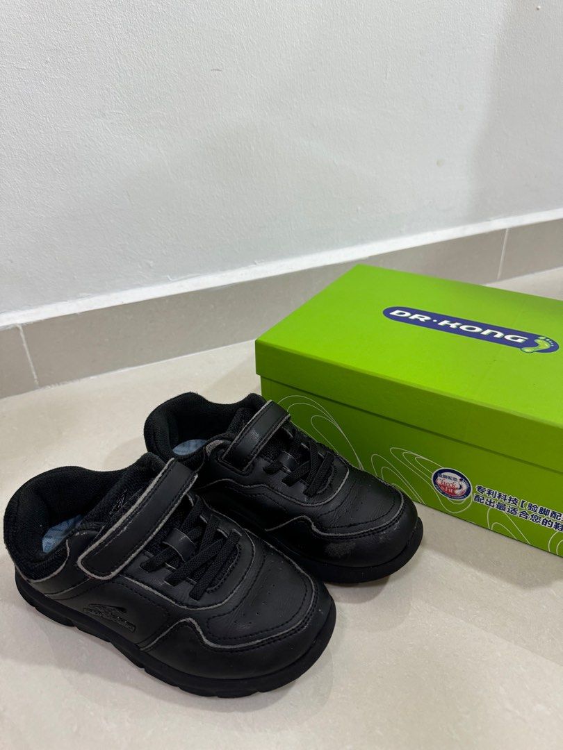 Dr Kong Black School Shoes, size 30, Babies Kids, Babies Kids