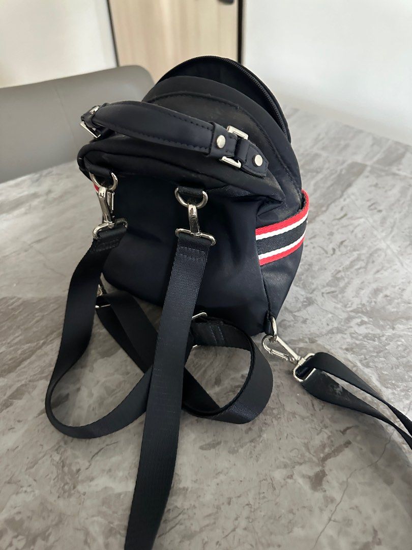 chrome hearts backpack mini Chrome Hearts black leather backpack with cross