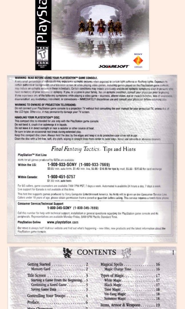 Final Fantasy Tactics Guide Hobbies Toys Books Magazines