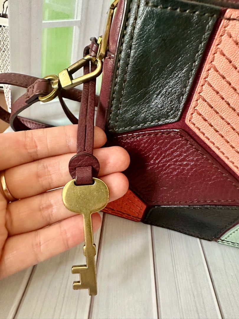 Fossil Campbell Patchwork Fesyen Wanita Tas Dompet di Carousell