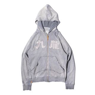 【美品】GRS SUN FADED 九龍ジップアップフーディー オレンジ 美品】GRS SUN FADED 九龍ジップアップフーディー オレンジ