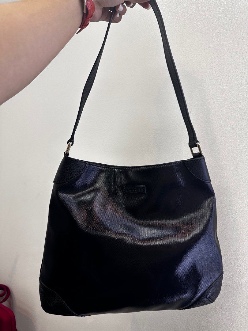 Gucci hobo bag black leather store