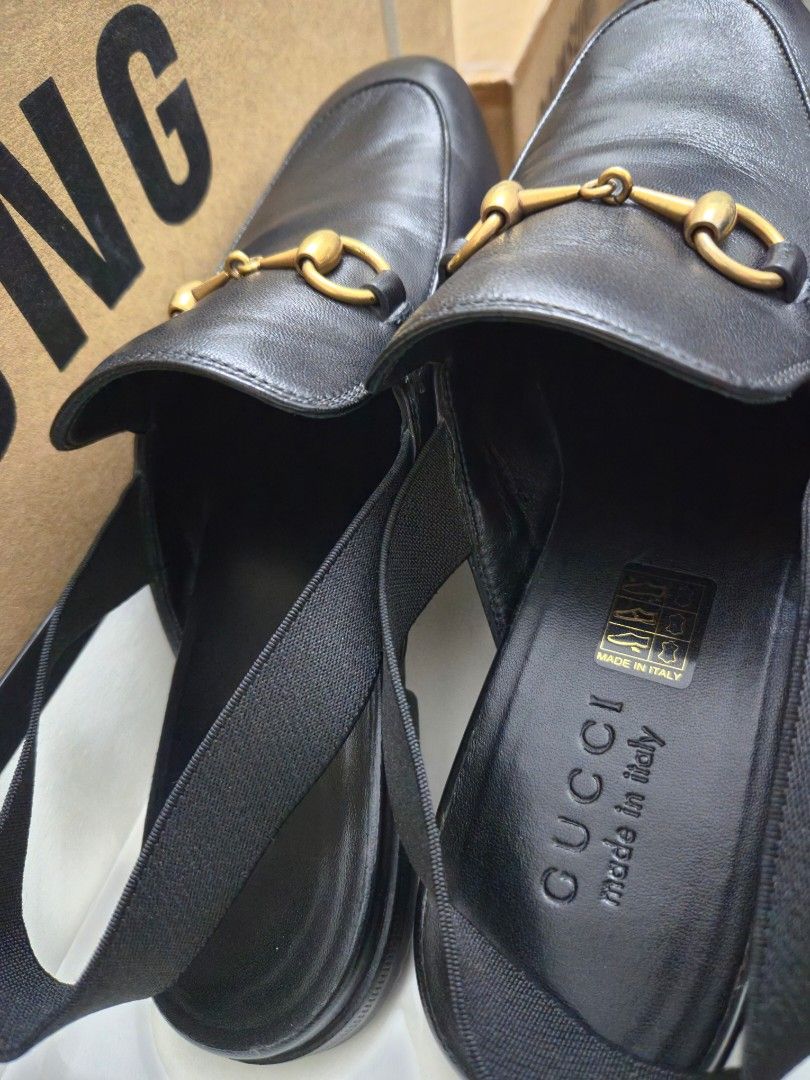 Gucci mules with strap on sale
