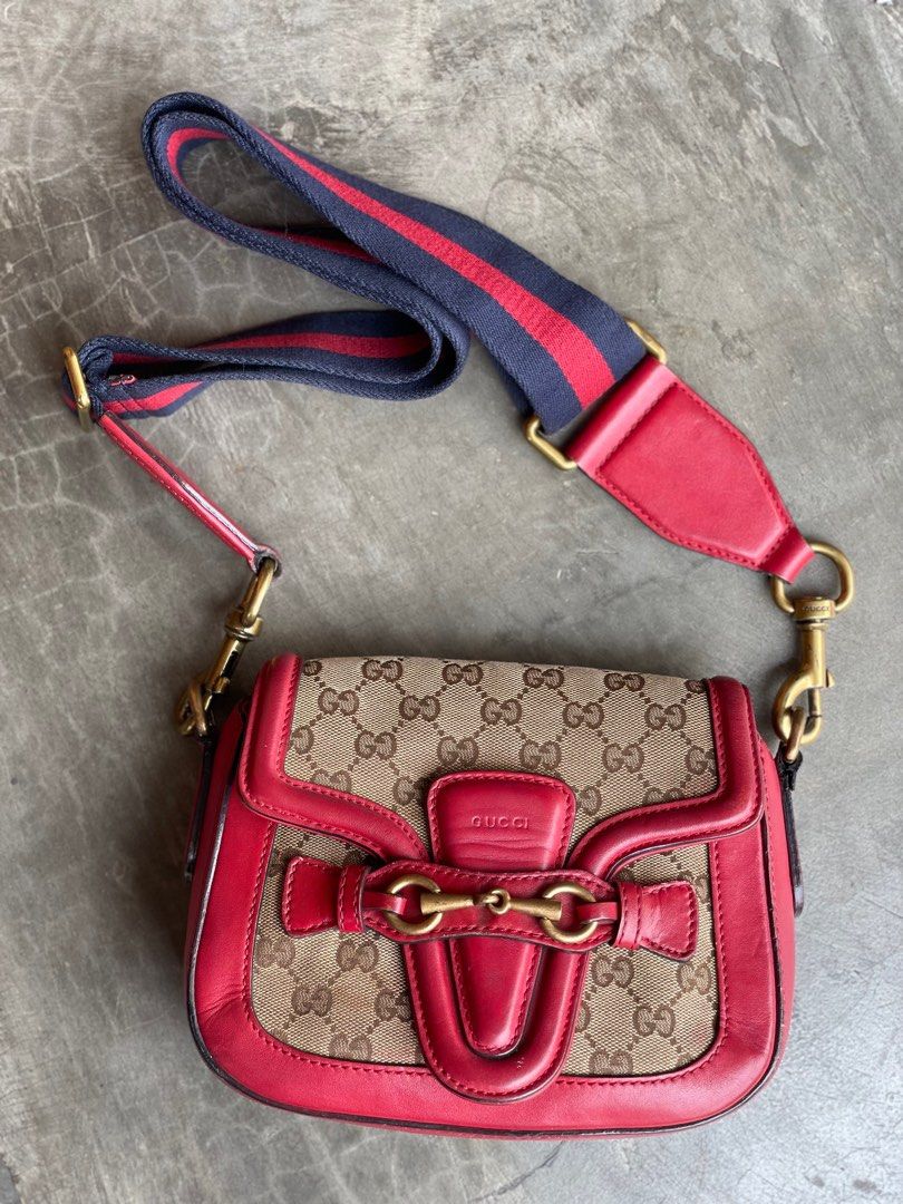 Gucci Sling bag waist bag MONOGRAM SMALL LADY WEB SHOULDER BAG