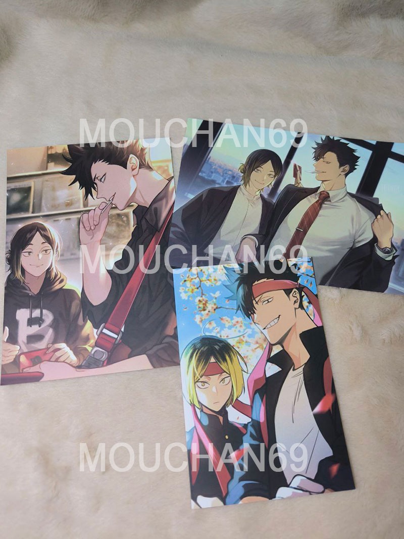 Haikyuu Kuroo Tetsuro and Kenma Kozume prints set, Hobbies & Toys ...