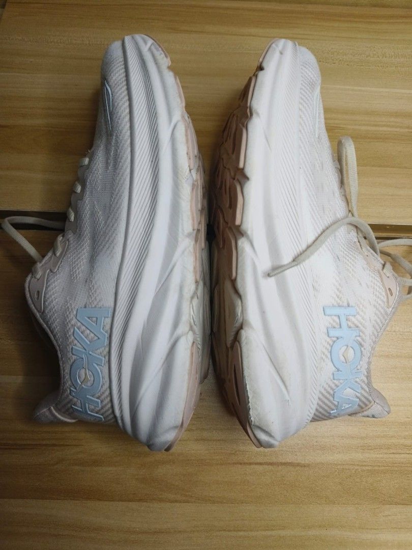 Hoka Clifton 9 Eggnog Beige Ivory Men Road Running Shoes Sneakers