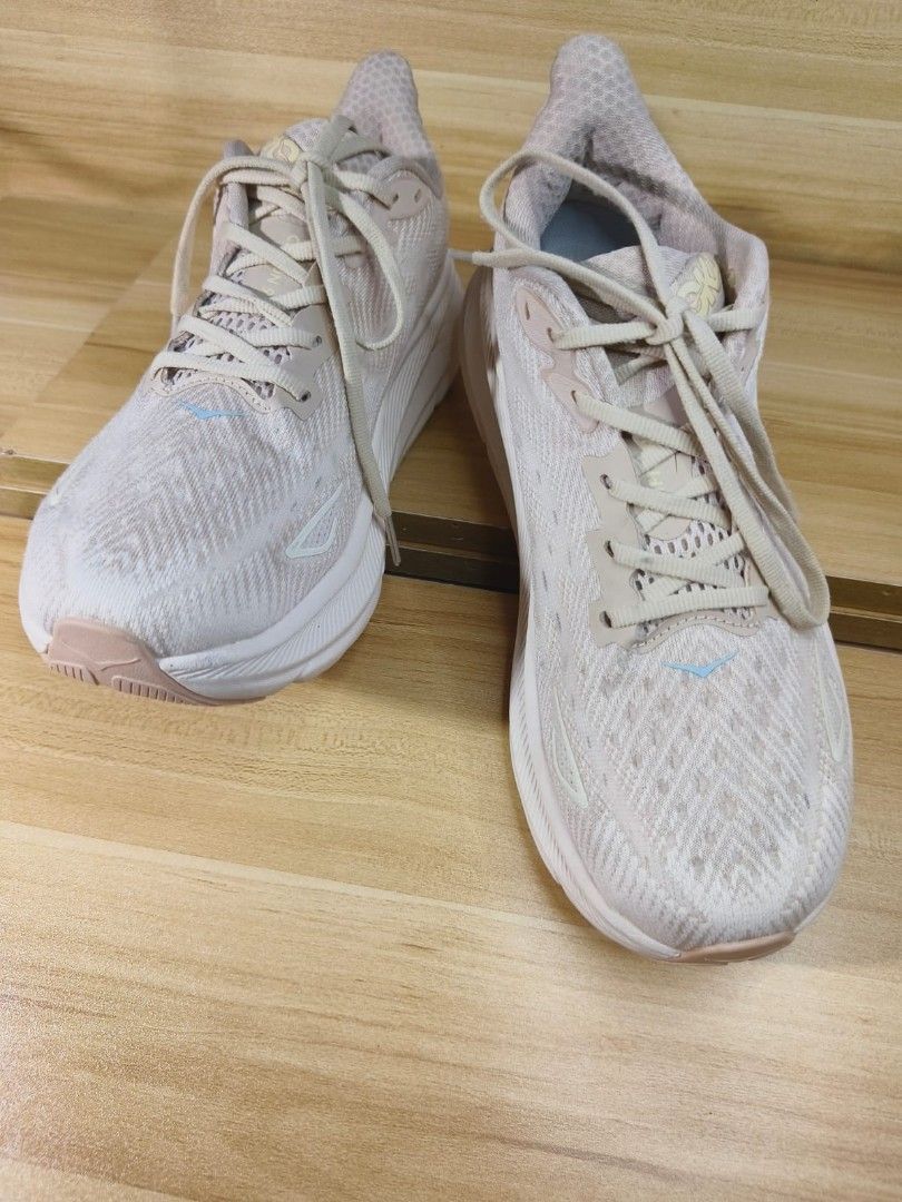 Hoka Clifton 9 Eggnog Beige Ivory Men Road Running Shoes Sneakers