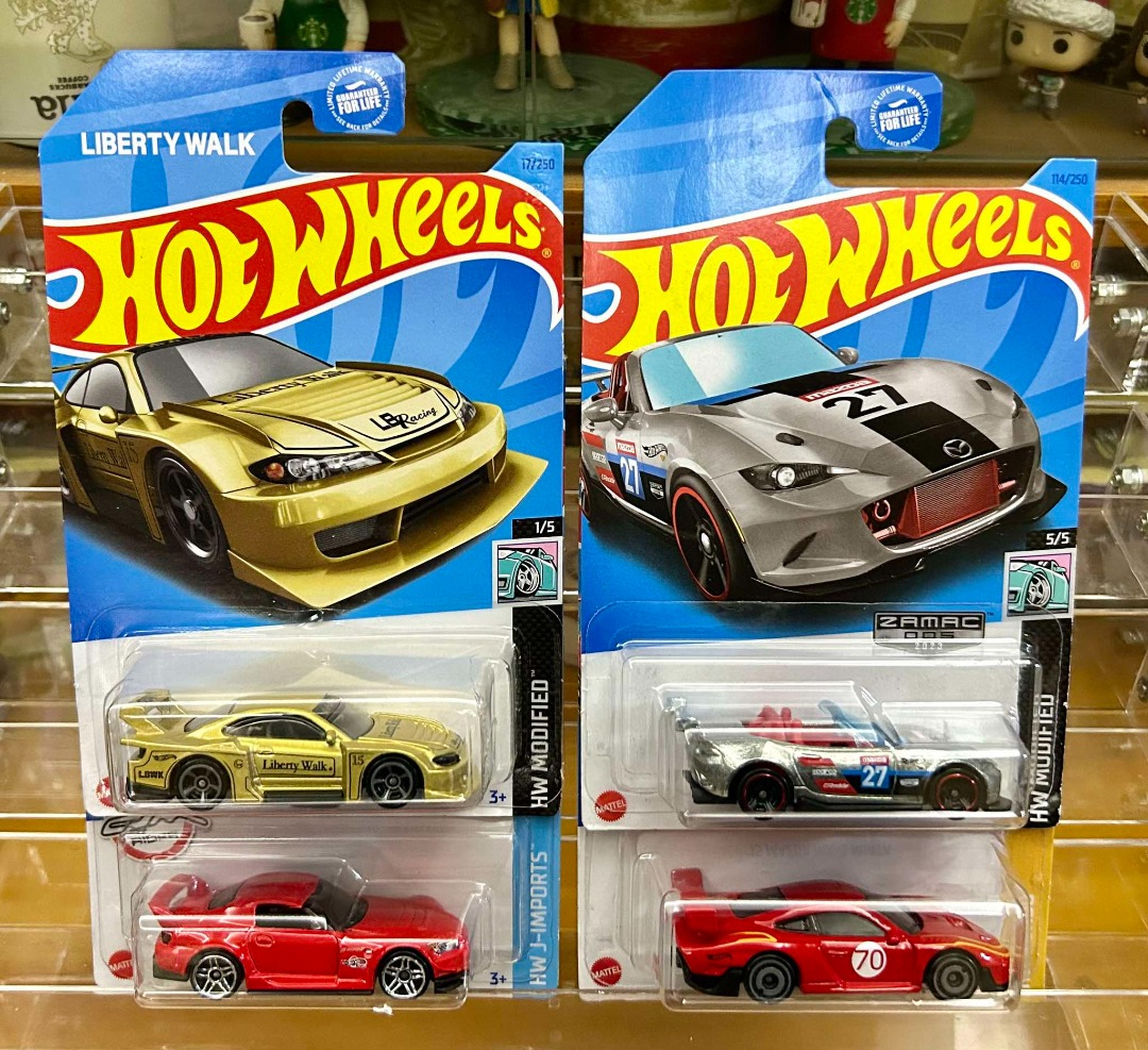 Hot Wheels LB Silhouette Nissan Silvia Porsche Honda S2000 Mazda Miata ...