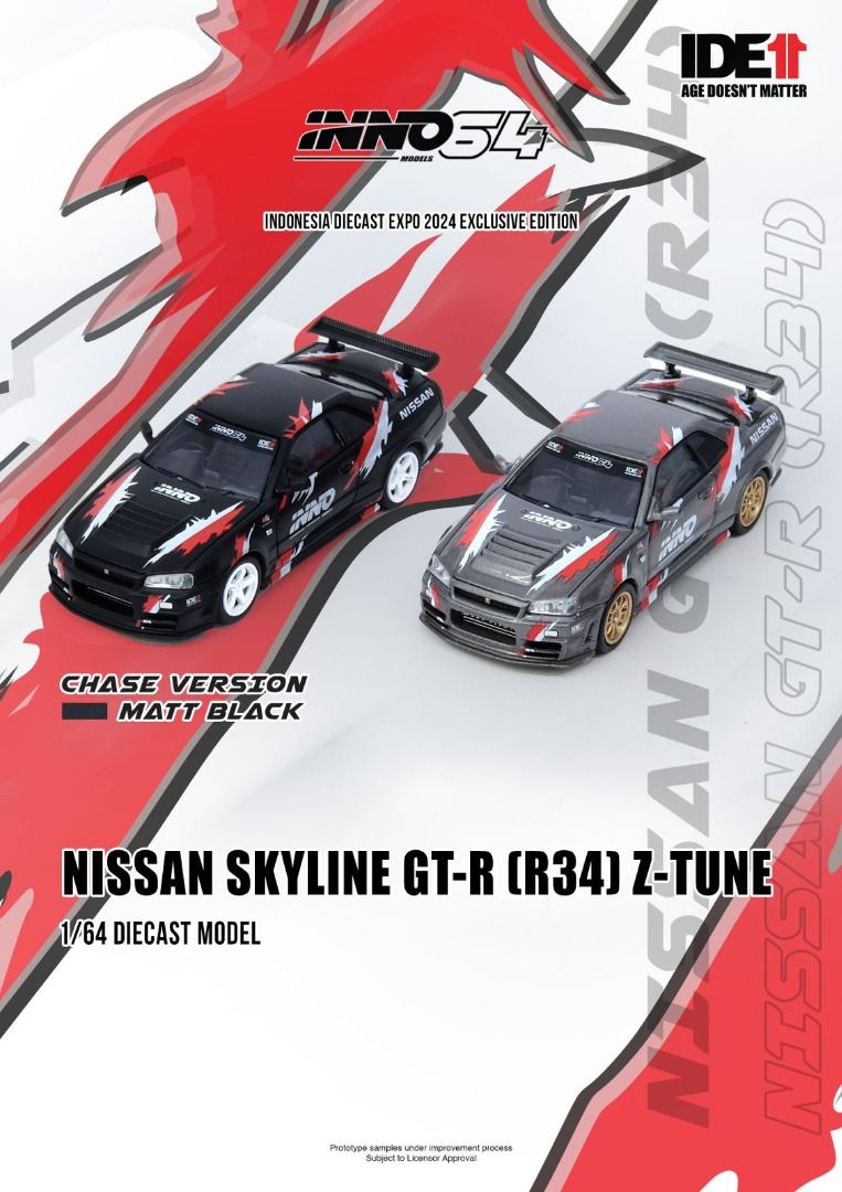 INNO64 Nissan Skyline GT-R R34 Z-Tune Indonesia Diecast Expo
