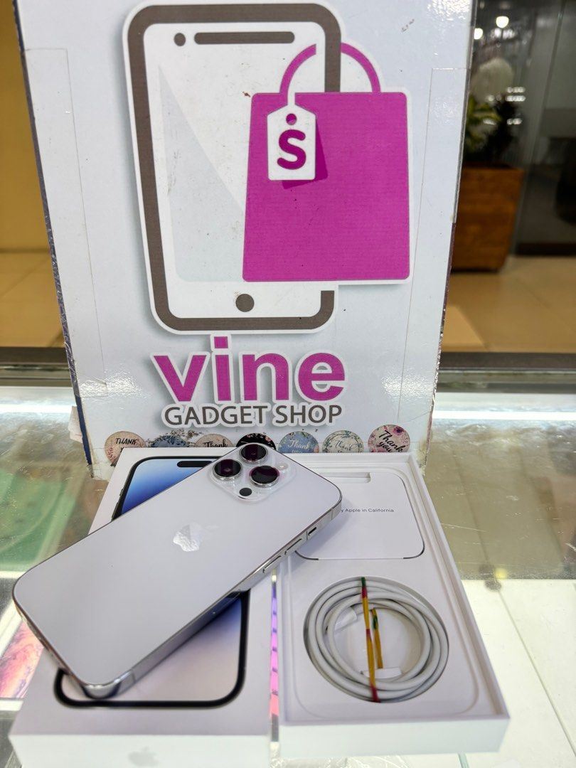iphone 14 pro 256gb good as new (Category: iPhone 14 Series) located in Cainta. Submitted by vine_gadget_shop (Listing ID 1332049361, Image 3). Description: iphone 14 pro 256gb good as new ntc variant ,factory unlock complete package pick up store greenhills shopping center we accept trade in we accepy credit card and ggives installment we do cod and door to door we ship nationwide for fast transaction call 09277368323 look for vine visit my fb p